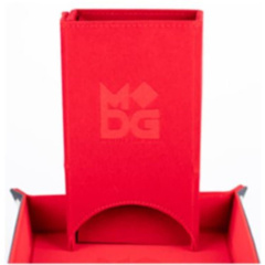 Fold Up Velvet Dice Tower - Red (Metallic Dice Games)